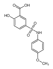 2-hydroxy-5-[(4-methoxyphenyl)sulfamoyl]benzoic acid 92200-76-5