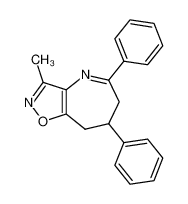 3-methyl-5,7-diphenyl-7,8-dihydro-6H-[1,2]oxazolo[4,5-b]azepine