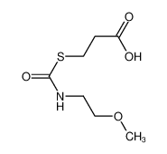 89896-08-2 3-(2-methoxyethylcarbamoylsulfanyl)propanoic acid