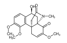 (10β)-10-Hydroxy-3,4,7-trimethoxy-17-methyl-6,7-didehydrohasubana n-8,16-dione 58738-31-1