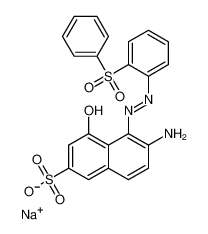 sodium,5-[2-[2-(benzenesulfonyl)phenyl]hydrazinyl]-6-imino-4-oxonaphthalene-2-sulfonate 6245-60-9