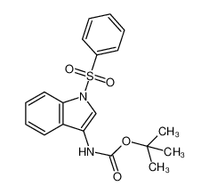 3-(tert-Butoxycarbonylamino)-1-(phenylsulfonyl) indole 1020722-07-9