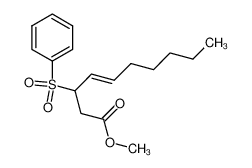 134005-54-2 methyl 3-(phenylsulfonyl)-4(E)-decenoate