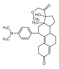 (8S,11R,13S,14S,17R)-11-[4-(dimethylamino)phenyl]-17-hydroxy-17-(2-methoxyacetyl)-13-methyl-1,2,6,7,8,11,12,14,15,16-decahydrocyclopenta[a]phenanthren-3-one 198414-30-1