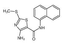 4-amino-2-methylsulfanyl-N-naphthalen-1-yl-1,3-thiazole-5-carboxamide