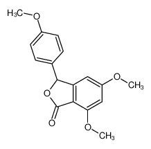 5,7-dimethoxy-3-(4-methoxyphenyl)-3H-2-benzofuran-1-one 922169-96-8