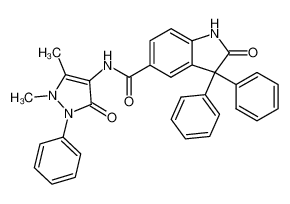 3,3-Diphenyl-2-oxoindoline-5-carbon-4-antipyrylamide