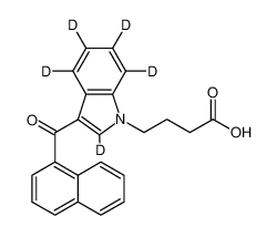 JWH 073 N-butanoic acid metabolite-d5 1320363-50-5