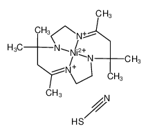 5,5,7,12,12,14-hexamethyl-1,8-diaza-4,11-diazanidacyclotetradeca-7,14-diene,nickel(2+),thiocyanic acid