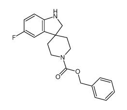 benzyl 5-fluorospiro[1,2-dihydroindole-3,4'-piperidine]-1'-carboxylate 209348-85-6