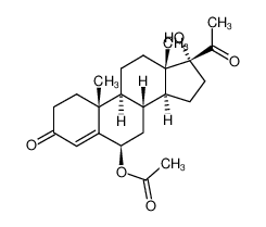 96268-61-0 spectrum, 6β-acetoxy-17-hydroxy-pregn-4-ene-3,20-dione