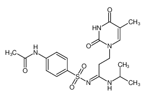 1422277-73-3 N1-isopropyl-N2-(4-acetoamidobenzene-1-sulfonyl)-3-(5-methyl-2,4-dioxo-3,4-dihydropyrimidin-1(2H)-yl)propanamidine