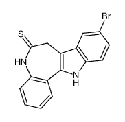 9-bromo-7,12-dihydroindolo[3,2-d ][1]benzazepin-6(5H)-thione