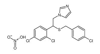 1-[2-(4-Chlorobenzylthio)-2-(2,4-dichlorophenyl)ethyl]-1H-imidazole nitrate 82382-23-8