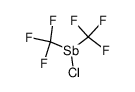 650-53-3 structure, C2ClF6Sb