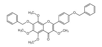 57393-75-6 spectrum, 7-benzyloxy-2-(4-benzyloxy-phenyl)-3,5,6,8-tetramethoxy-chromen-4-one