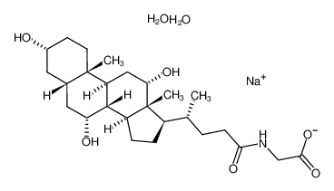 sodium,2-[[(4R)-4-[(3R,5S,7R,8R,9S,10S,12S,13R,14S,17R)-3,7,12-trihydroxy-10,13-dimethyl-2,3,4,5,6,7,8,9,11,12,14,15,16,17-tetradecahydro-1H-cyclopenta[a]phenanthren-17-yl]pentanoyl]amino]acetate,dihydrate 207614-05-9