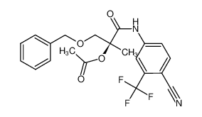 928312-11-2 (S)-3-(benzyloxy)-1-((4-cyano-3-(trifluoromethyl)phenyl)amino)-2-methyl-1-oxopropan-2-yl acetate