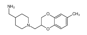 89483-81-8 spectrum, 1-[(6-methyl 1,4-benzodioxan-2 yl)methyl]4-aminomethyl piperidine