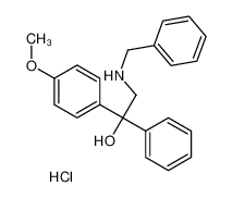 2-(benzylamino)-1-(4-methoxyphenyl)-1-phenylethanol,hydrochloride 5443-66-3