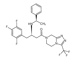 (3R)-3-[[(1R)-1-phenylethyl]amino]-1-[3-(trifluoromethyl)-6,8-dihydro-5H-[1,2,4]triazolo[4,3-a]pyrazin-7-yl]-4-(2,4,5-trifluorophenyl)butan-1-one