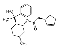 161266-92-8 (1R,2S,5R)-5-methyl-2-(2-phenylpropan-2-yl)cyclohexyl 2-((R)-cyclopent-2-en-1-yl)acetate