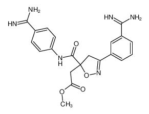 3-(3-amidinophenyl)-5-[(4-amidinophenyl)aminocarbonyl]-5-(carbomethoxymethyl)isoxazoline 193003-92-8