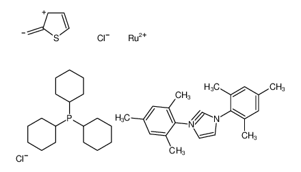 [1,3-二氢-1,3-双(2,4,6-三甲基苯基)-2H-咪唑-2-亚基](2-噻吩基亚甲基)(三环己基膦)二氯化钌