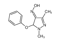 N-[(1,3-dimethyl-5-phenoxypyrazol-4-yl)methylidene]hydroxylamine 110035-28-4