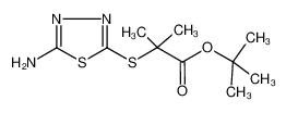 tert-butyl 2-[(5-amino-1,3,4-thiadiazol-2-yl)sulfanyl]-2-methylpropanoate 307352-75-6