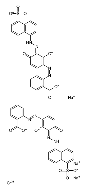 trisodium,chromium(3+),2-[[(3Z)-2-oxido-4-oxo-3-[(5-sulfonatonaphthalen-1-yl)hydrazinylidene]cyclohexa-1,5-dien-1-yl]diazenyl]benzoate 94933-05-8