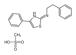 methanesulfonic acid,4-phenyl-N-(2-phenylethyl)-1,3-thiazol-2-amine