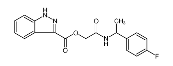 1H-Indazole-3-carboxylic acid, 2-[[1-(4-fluorophenyl)ethyl]amino]-2-oxoethyl ester 941225-86-1