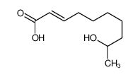 9-hydroxydec-2-enoic acid 4448-33-3