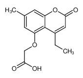 2-(4-ethyl-7-methyl-2-oxochromen-5-yl)oxyacetic acid 690681-33-5