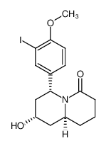 97974-69-1 spectrum, (6α,8α,9aα)-(+/-)-octahydro-8-(hydroxy)-6-(3-iodo-4-methoxyphenyl)-4H-quinolizin-4-one