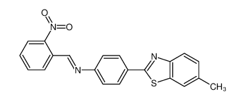 5317-77-1 N-[4-(6-methyl-1,3-benzothiazol-2-yl)phenyl]-1-(2-nitrophenyl)methanimine