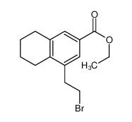 Ethyl 4-(2-bromoethyl)-5,6,7,8-tetrahydro-2-naphthalenecarboxylat e 220151-12-2