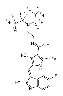 N-[2-[bis(1,1,2,2,2-pentadeuterioethyl)amino]ethyl]-5-[(Z)-(5-fluoro-2-oxo-1H-indol-3-ylidene)methyl]-2,4-dimethyl-1H-pyrrole-3-carboxamide