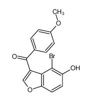 88673-81-8 (4-bromo-5-hydroxy-1-benzofuran-3-yl)-(4-methoxyphenyl)methanone