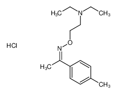 diethyl-[2-[(Z)-1-(4-methylphenyl)ethylideneamino]oxyethyl]azanium,chloride 66422-21-7