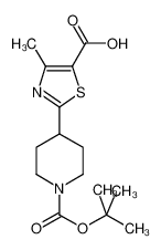 4-甲基-2-[1-(叔丁氧羰酰)哌啶-4-YL]-1,3-噻唑-5-羧酸