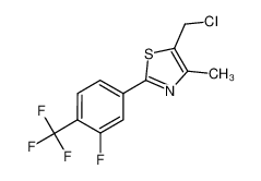 2-[3-氟-4-(三氟甲基)苯基]-4-甲基-5-氯甲基噻唑
