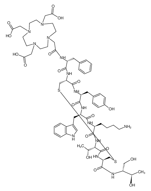 204318-14-9 structure, C65H92N14O18S2