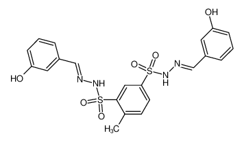 N'1,N'3-bis(3-hydroxybenzylidene)-4-methylbenzene-1,3-disulfonohydrazide 100034-19-3