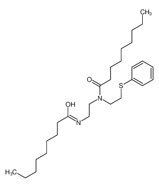 61797-83-9 N-[2-[nonanoyl(2-phenylsulfanylethyl)amino]ethyl]nonanamide