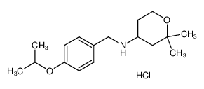 (2,2-二甲基-四氢-吡喃-4-基)-(4-异丙氧基-苄基)-胺盐酸盐