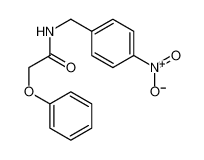 N-[(4-nitrophenyl)methyl]-2-phenoxyacetamide 18861-30-8