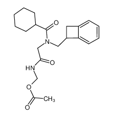 93255-07-3 (2-(N-(bicyclo[4.2.0]octa-1,3,5-trien-7-ylmethyl)cyclohexanecarboxamido)acetamido)methyl acetate