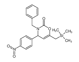 117788-02-0 3-Benzyl-4-(4-nitrophenyl)-6-(trimethylsilylmethyl)-3,4-dihydro-2H-1,3-oxazin-2-one